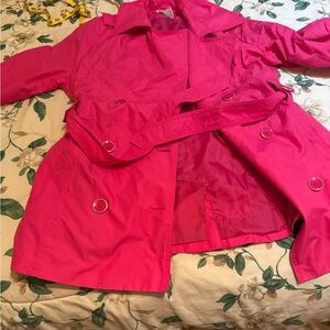 Anthony Richards Vibrant Pink Trench Coat